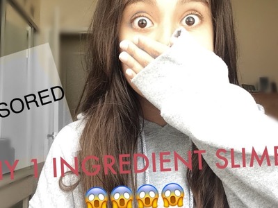 ONE INGREDIENT SLIME THAT ANYONE CAN MAKE!!!!!