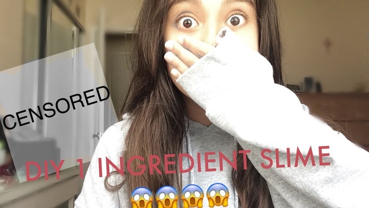 ONE INGREDIENT SLIME THAT ANYONE CAN MAKE!!!!!
