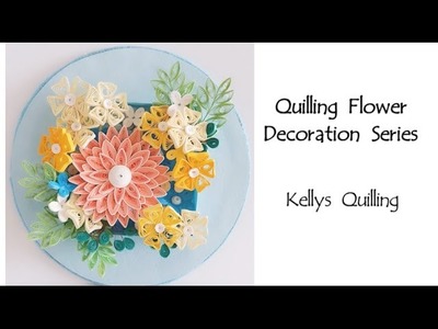 Paper Quilling Flower Decoration Learning Video 3. Paper Quilling Art. Paper Flower