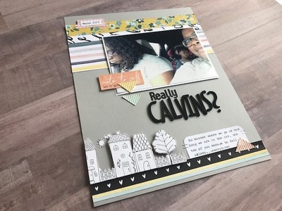 Scrapbook Process Video - "Really Calvins?"