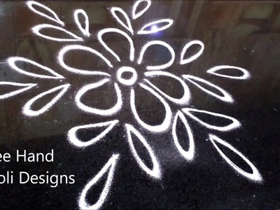 Simple and innovative rangoli designs easy | easy free hand rangoli designs, easy kolam,easy Muggulu