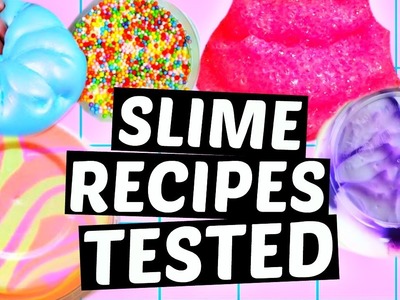 Testing Popular Slime Recipes Without Borax! How To Make Slime Tutorial For Beginners!