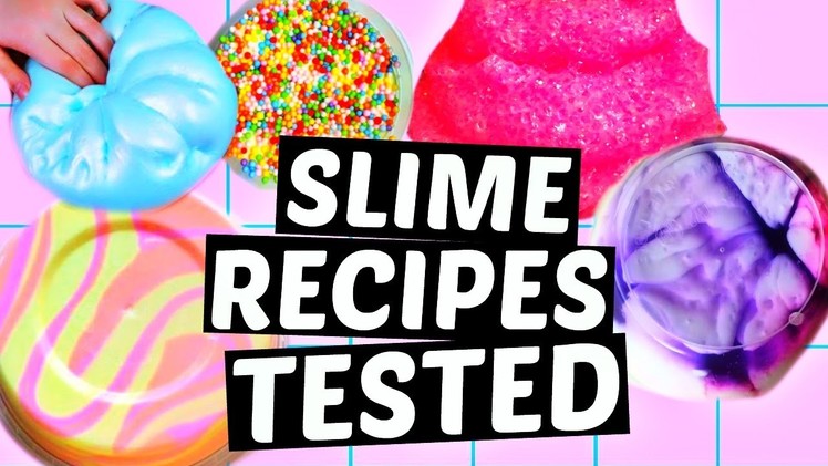 Testing Popular Slime Recipes Without Borax! How To Make Slime Tutorial For Beginners!