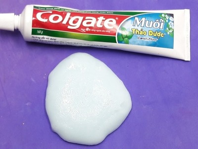 Toothpaste Slime! Slime DIY w. Just Toothpaste & Salt!