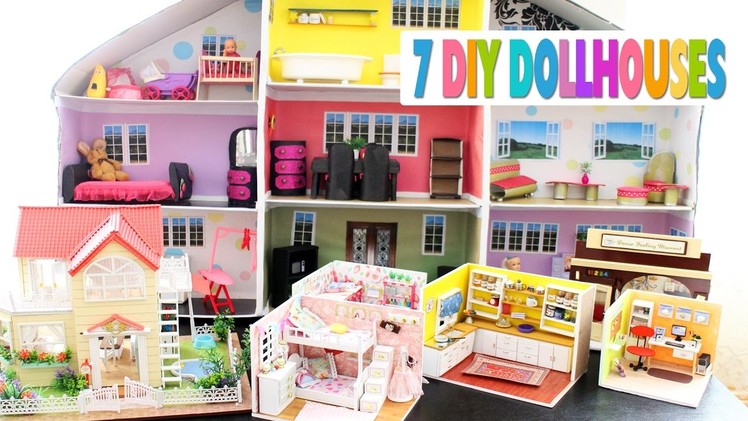 ???? 7 DIY Miniature Dollhouses Tour - Villa, Shoebox Dollhouse, Girl Rooms, etc