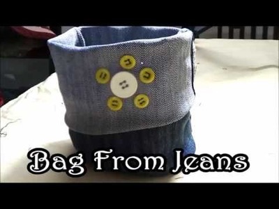 Bag From Jeans | DIY Recycled Jeans | DIY  Craft