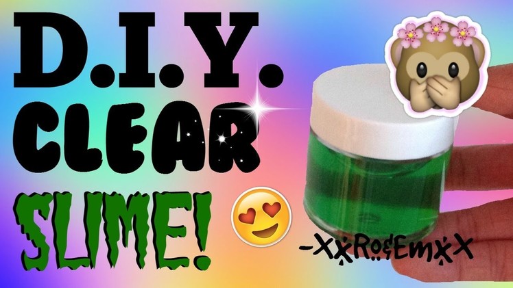 D.I.Y. Crystal Clear Slime | How To Make Stretchy, Transparent Slime! (AMAZING!)
