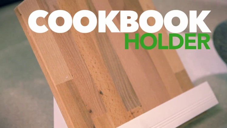 DIY Cookbook Holder