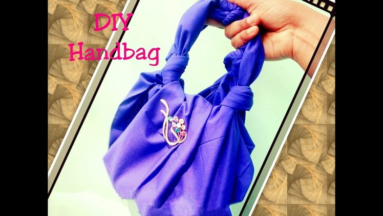 DIY Craft : How to make no sew mini hand bag in 2 minutes at home