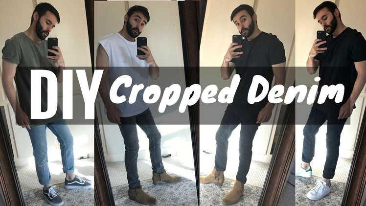 DIY CROPPED AND DISTRESSED DENIM+ OUTFITS HOW TO STYLE DENIM