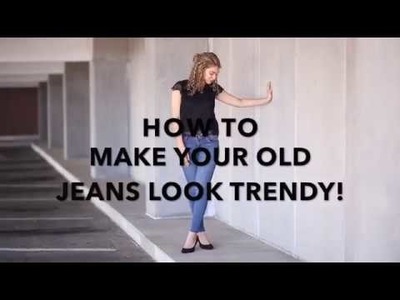 DIY DENIM | How To Do Raw Frayed Hem Jeans