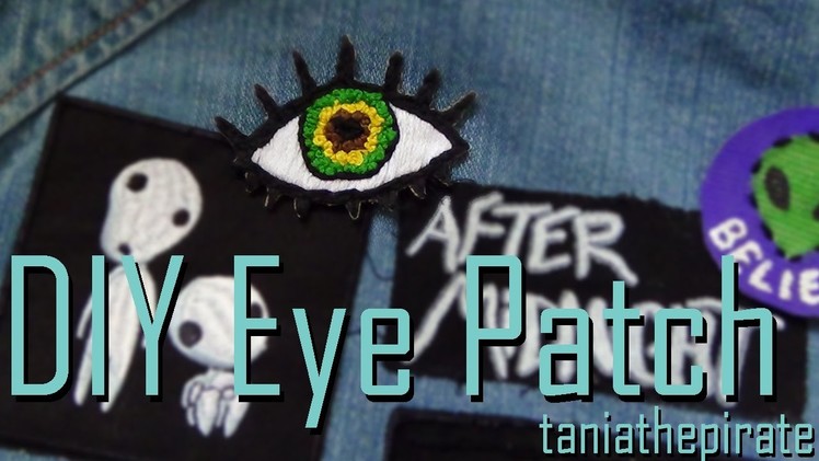 DIY Embroidered Eye Patch