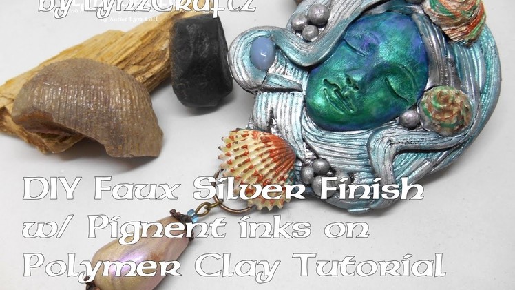 DIY Faux Silver Finish Using Pigment Inks on Polymer Clay Tutorial