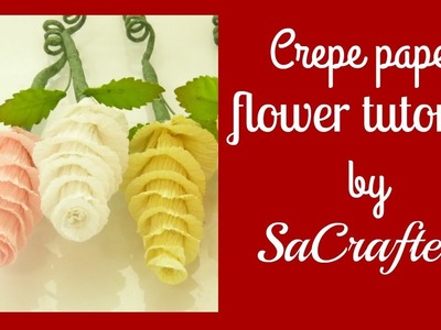 DIY:How to:Crepe paper flowers tutorial by SaCrafters