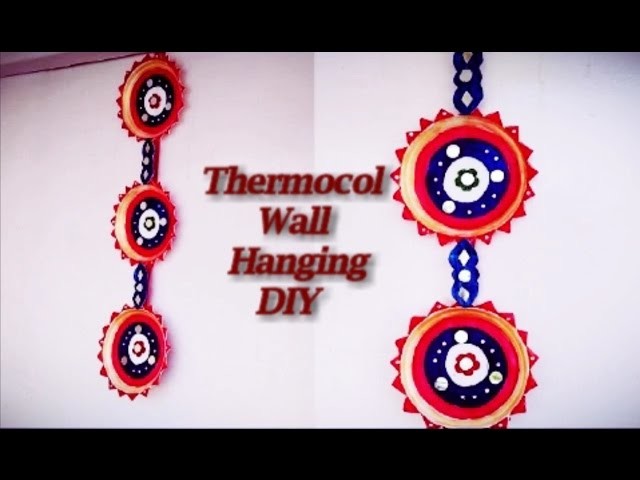 DIY | How to make Wall Hanging using thermocol plates | Thermocol Craft | Best out of Waste