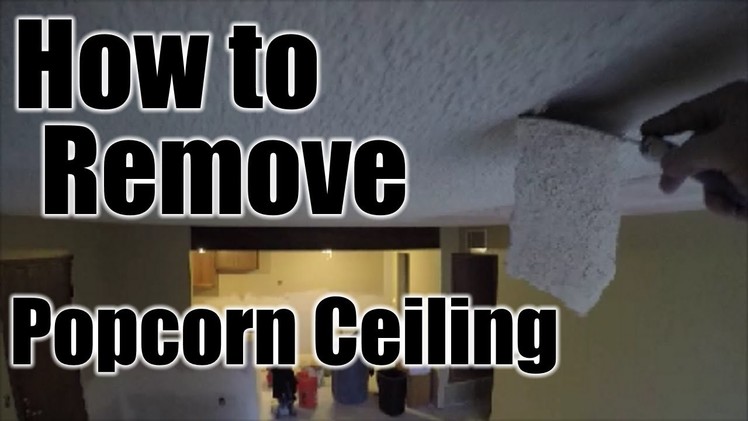 DIY | HOW TO REMOVE POPCORN CEILING | THE HANDYMAN