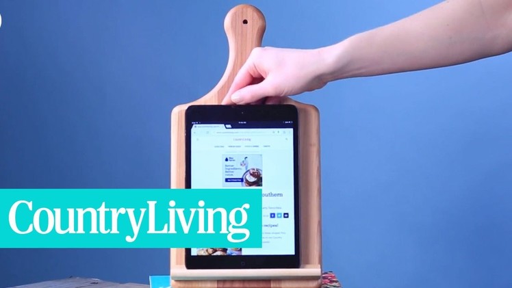 DIY Kitchen Tablet Holder | Country Living