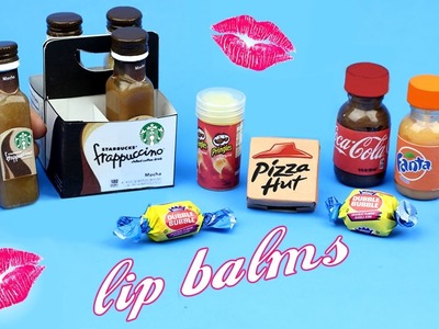 DIY Lip Balm {Easy}! 5 Miniature Starbucks, Soda, Pizza & Bubblegum Lip Gloss DIYs! Lip Balm How To