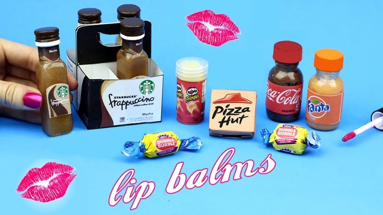 DIY Lip Balm {Easy}! 5 Miniature Starbucks, Soda, Pizza & Bubblegum Lip Gloss DIYs! Lip Balm How To