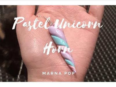 DIY Pastel Unicorn Horn Charm | Polymer Clay | Charm Tutorial