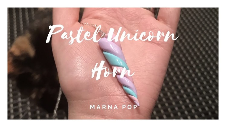 DIY Pastel Unicorn Horn Charm | Polymer Clay | Charm Tutorial