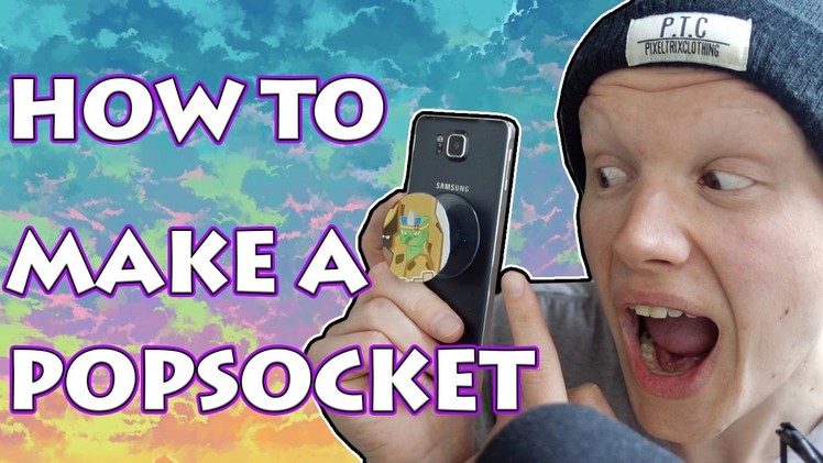 DIY POPSOCKET - HOW TO MAKE A POPSOCKET (SUPER CHEAP)