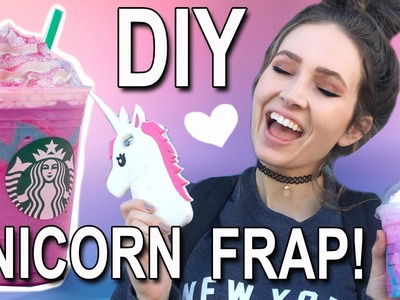 DIY STARBUCKS UNICORN FRAPPUCCINO ♡ How to make your own Unicorn Frap!