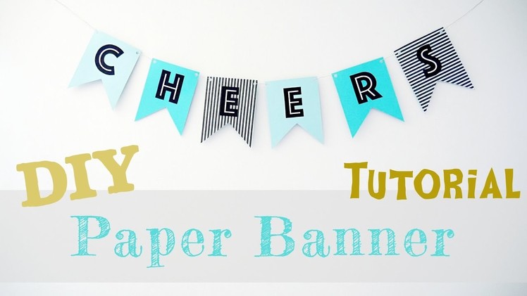 DIY TUTORIAL | Party Banner Garland (2 Point Pennant)