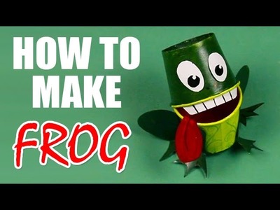 F For Frog - How To Make A Frog With Craft Paper - Step By Step DIY