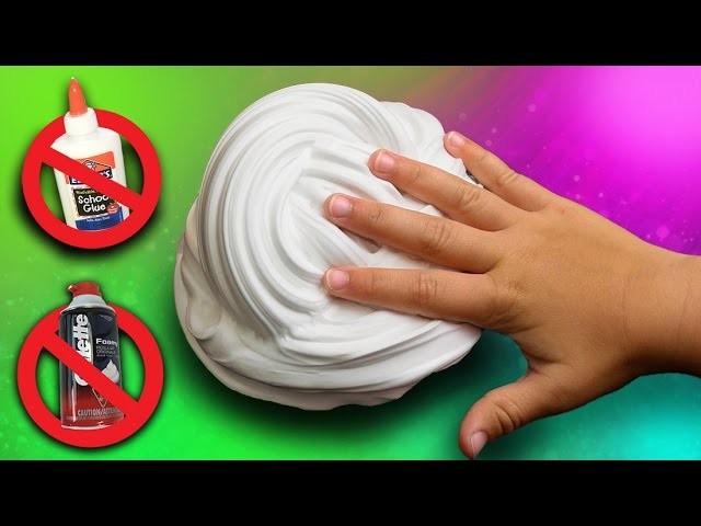 Fluffy Slime without Glue or Shaving Cream! DIY Fluffy Slime How To. NO BORAX