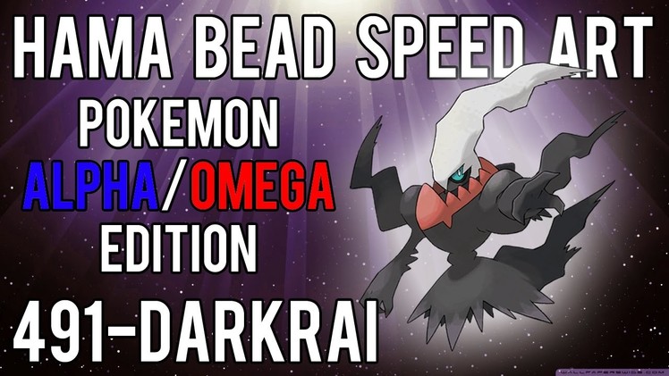 Hama Bead Speed Art | Pokemon | Alpha.Omega | Timelapse | 491 - Darkrai