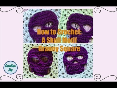 How to Crochet: A Skull Motif Granny Square