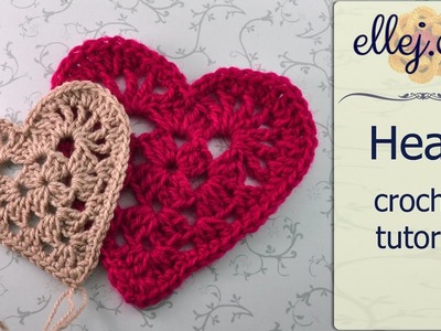 How To Crochet Granny Red Heart Motif ○ Free Step by Step Crochet Tutorial