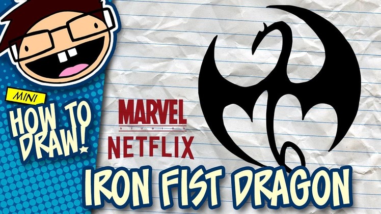 How to Draw the IRON FIST Dragon Logo (Netflix Series) | Narrated Easy Step-by-Step Tutorial