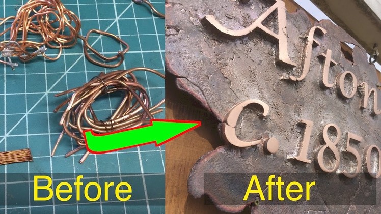 How to make a copper sign for the homestead.  FarmCraft101 DIY