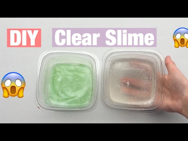 How To Make Crystal Clear Slime, For Beginners