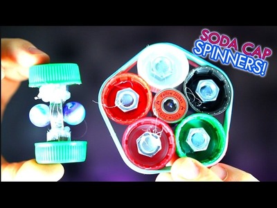 How To Make Fidget Spinners with Soda Caps! (3 Easy DIY Hand Spinner Hacks)