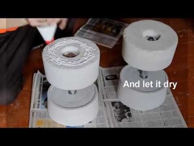 How To Make Homemade Weights  DIY Dumbbell