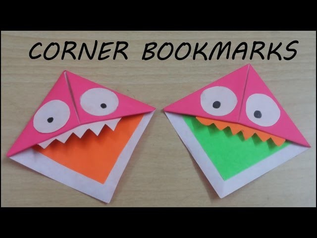 How to Make Monster Bookmarks | DIY Bookmark Craft | Easy & Simple Bookmark | Paper Crafts