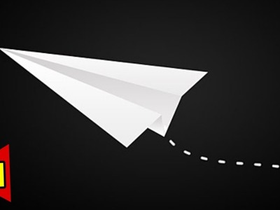 How to make paper airplane - in Reverse style