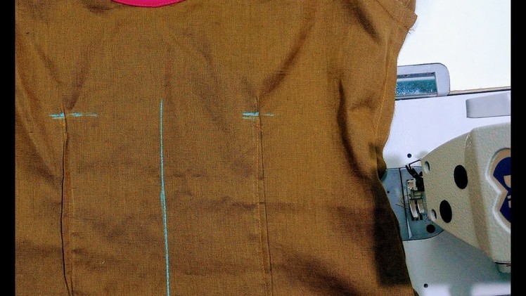 How to sew tuck on kurti top explained DIY Tutorial