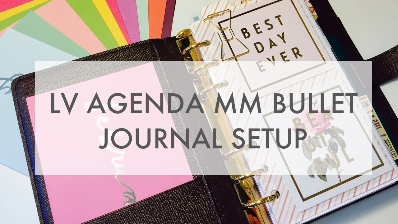 Louis Vuitton Agenda MM Bullet Journal Setup, Planner Peace