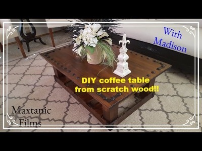 Madisons DIY Coffee table made from clearance wood, spectacular, cheap & high quality!
