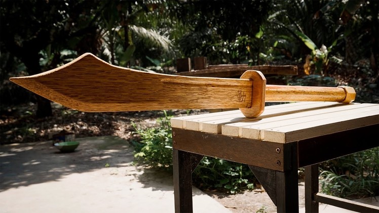 Making Chinese War Sword | Wood DIY
