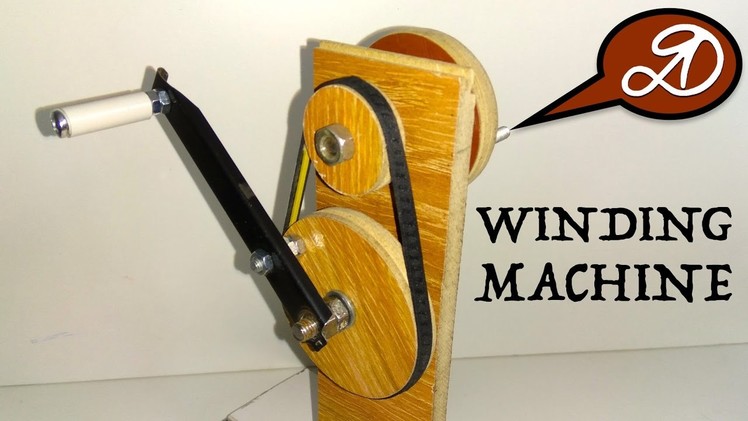 Manual drive for winding cord DIY. Homemade belt reducer + Lifehack