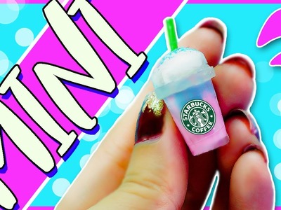 Miniature Starbucks Tutorial ????  Mini UNICORN Drink for Dolls DIY ♥ 4K