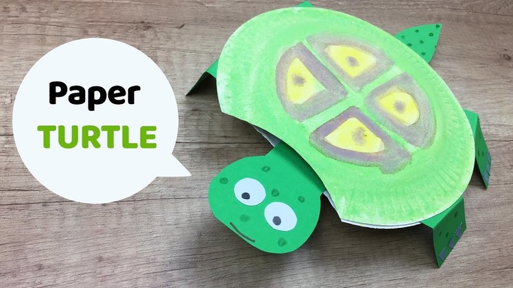 Moving turtle kids craft, CUTE and simple to make