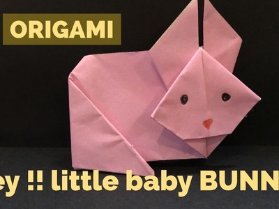 Origami rabbit - easy origami bunny tutorial - cute animals