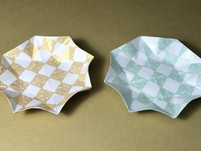 Origami Small Plate. Party Tray. Star Dish. Star Bowl