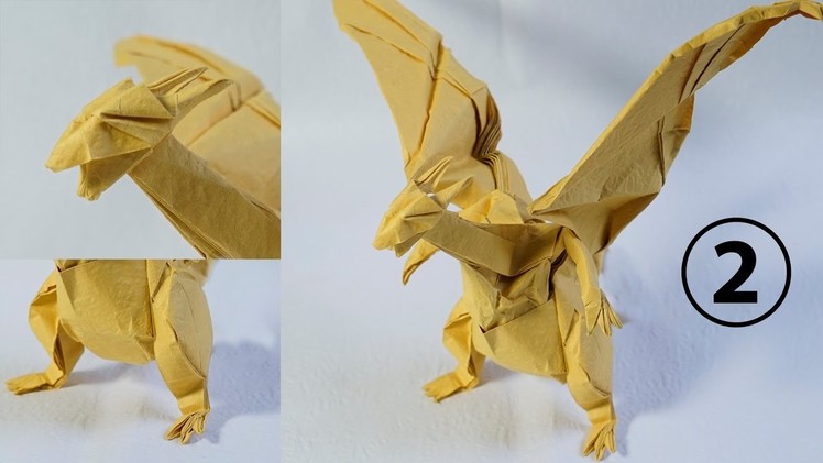 Paper Pokemon - Origami Charizard - リザードン Tutorial - Complex version Part 2 (Henry Phạm)